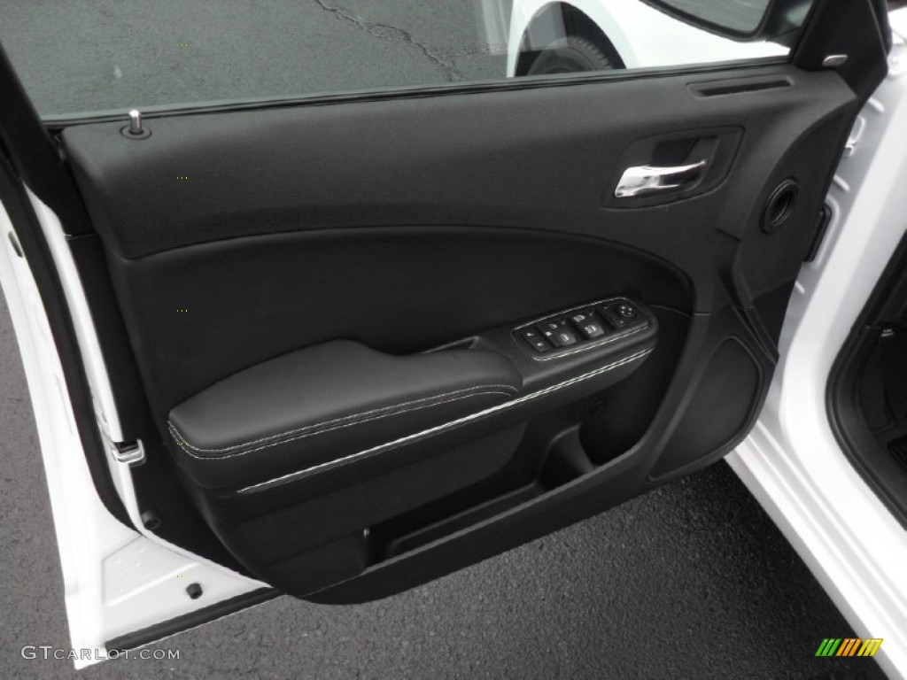 2012 Dodge Charger SXT Plus Black Door Panel Photo #56384728