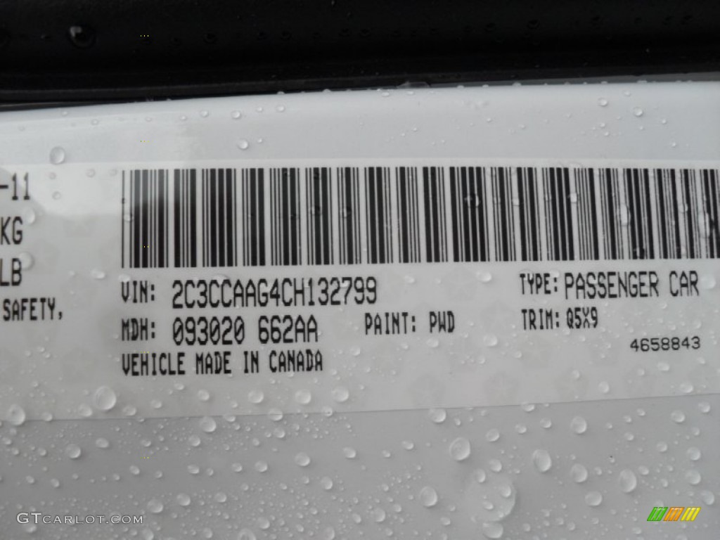 2012 300 Color Code PWD for Ivory Tri-Coat Pearl Photo #56384948
