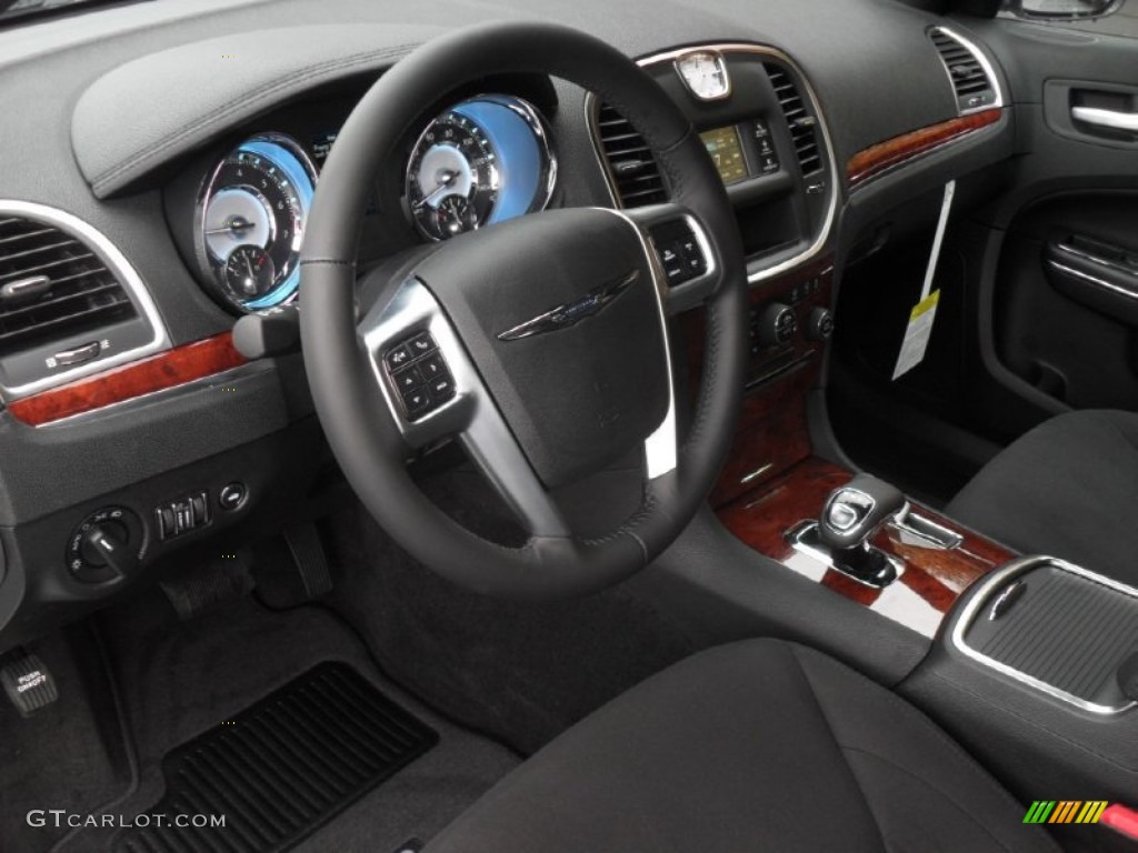 Black Interior 2012 Chrysler 300 Standard 300 Model Photo #56385127