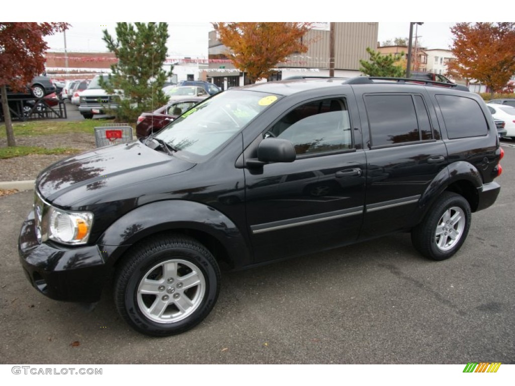 2008 Durango SLT 4x4 - Brilliant Black / Dark/Light Slate Gray photo #1