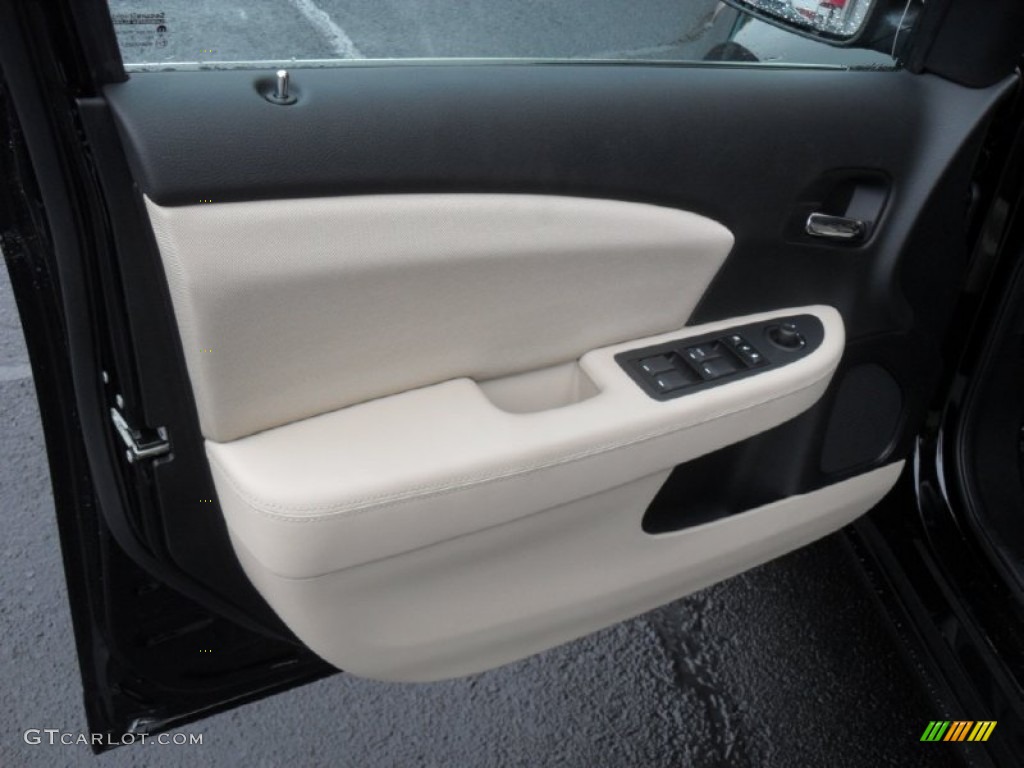 2012 Chrysler 200 Touring Sedan Black/Light Frost Door Panel Photo #56385628