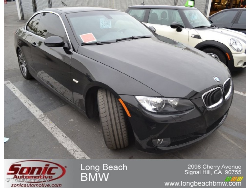 2009 3 Series 328i Convertible - Jet Black / Black photo #1