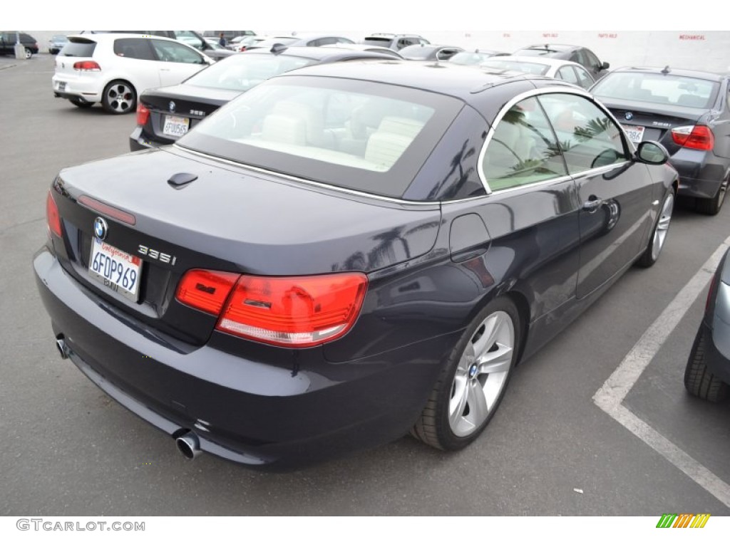 2009 3 Series 335i Convertible - Monaco Blue Metallic / Cream Beige Dakota Leather photo #3