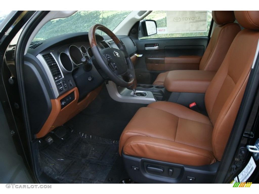 Red Rock Interior 2012 Toyota Tundra Platinum Crewmax 4x4