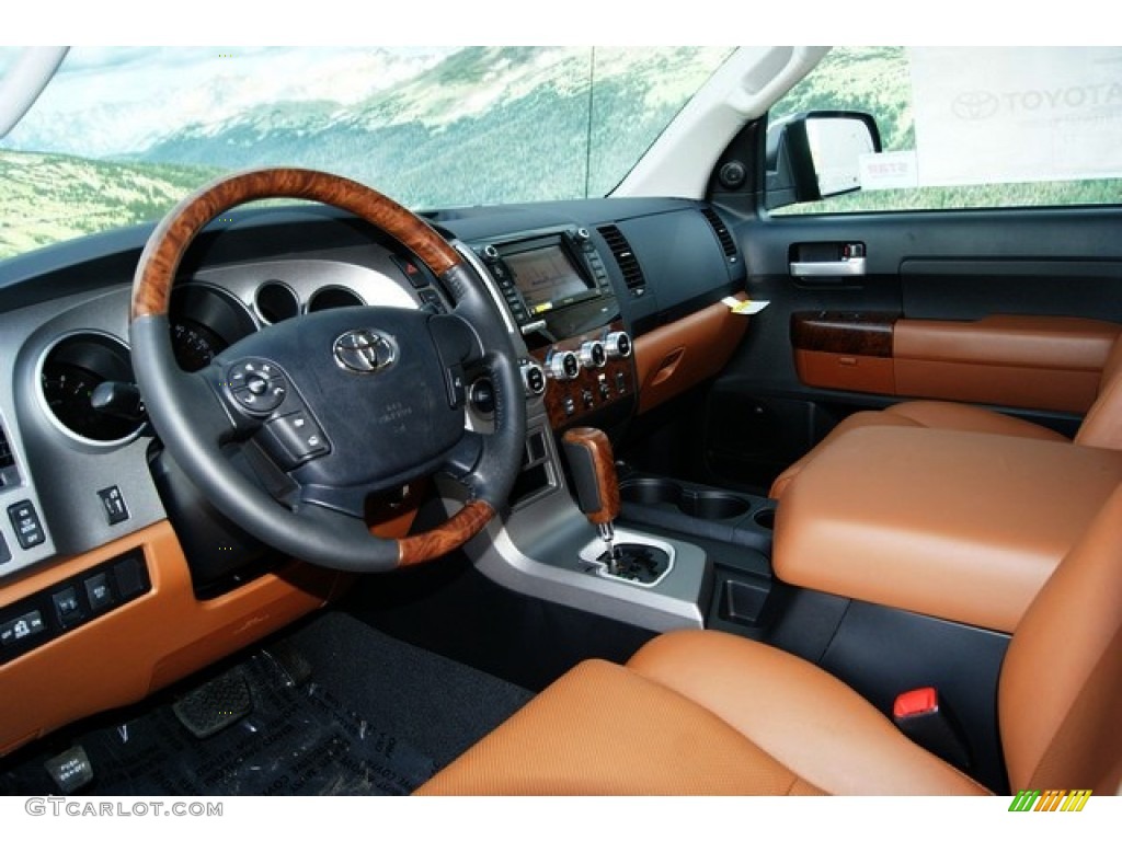 Red Rock Interior 2012 Toyota Tundra Platinum Crewmax 4x4