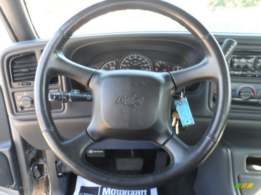 2000 Chevrolet Silverado 1500 LS Extended Cab Medium Gray Steering Wheel Photo #56387389