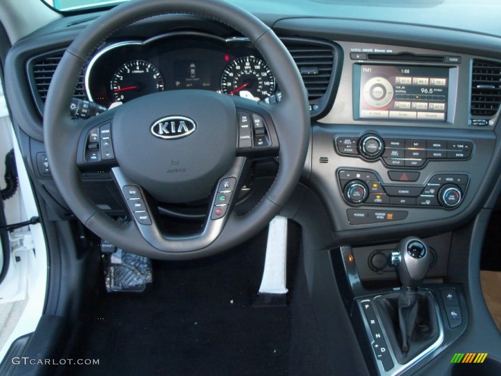 2012 Kia Optima SX Black Dashboard Photo #56388189