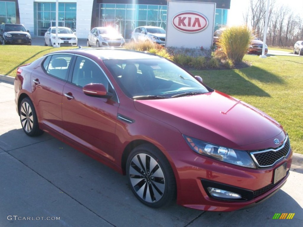 2012 Optima SX - Spicy Red / Black photo #1