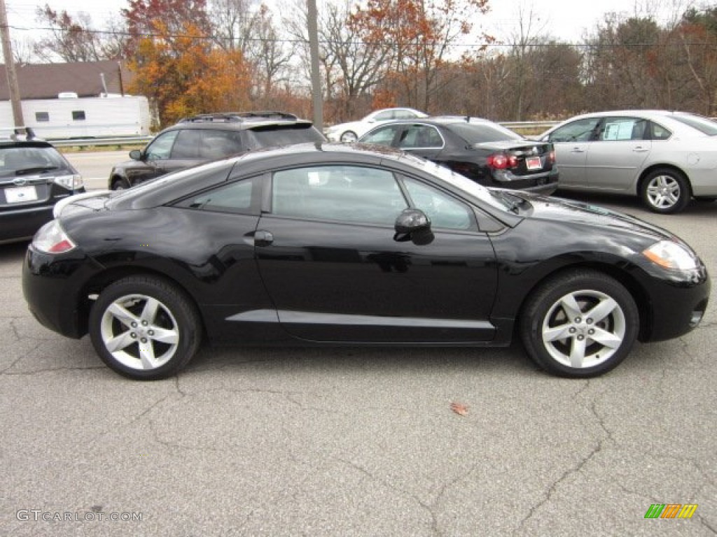 2007 Eclipse GS Coupe - Kalapana Black / Dark Charcoal photo #6