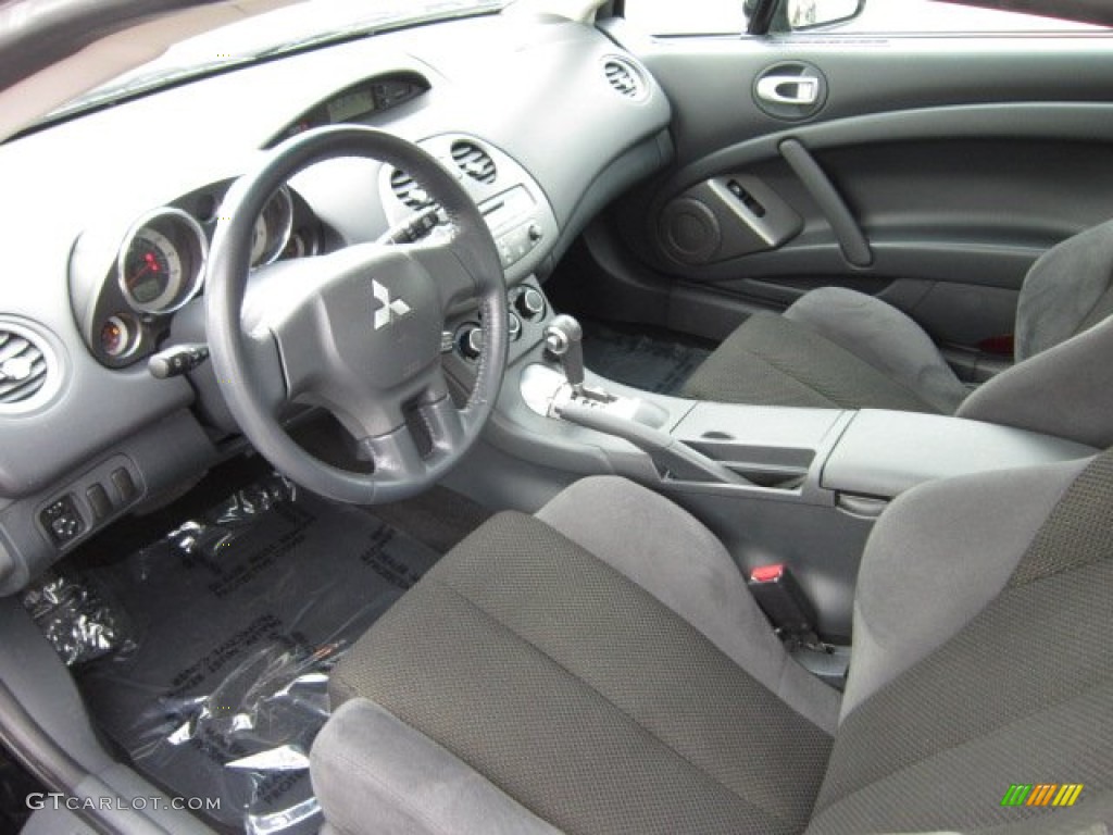 2007 Eclipse GS Coupe - Kalapana Black / Dark Charcoal photo #11