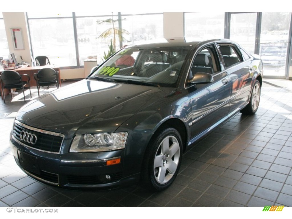 2005 A8 L 4.2 quattro - Northern Blue Pearl / Platinum photo #1