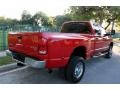 2005 Flame Red Dodge Ram 3500 SLT Quad Cab 4x4 Dually  photo #8