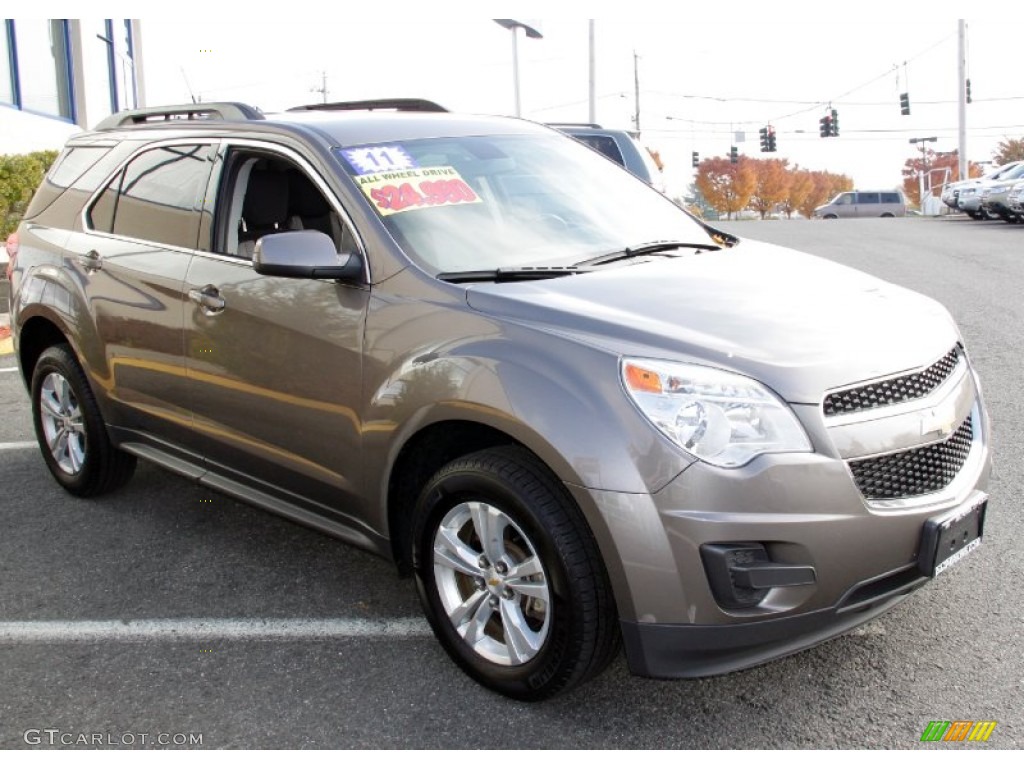 2011 Equinox LT AWD - Cyber Gray Metallic / Light Titanium/Jet Black photo #4