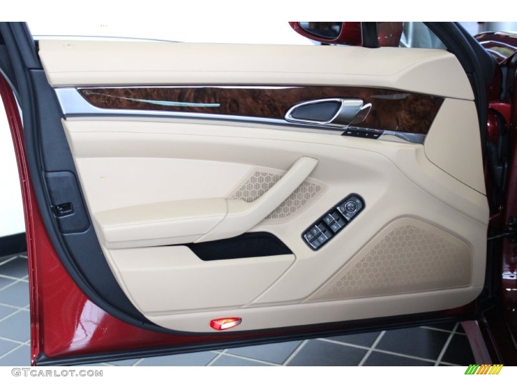 2012 Porsche Panamera 4 Luxor Beige Door Panel Photo #56392012