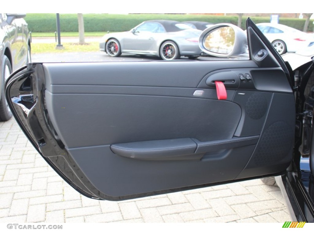 2012 Porsche Cayman R Black Door Panel Photo #56392308