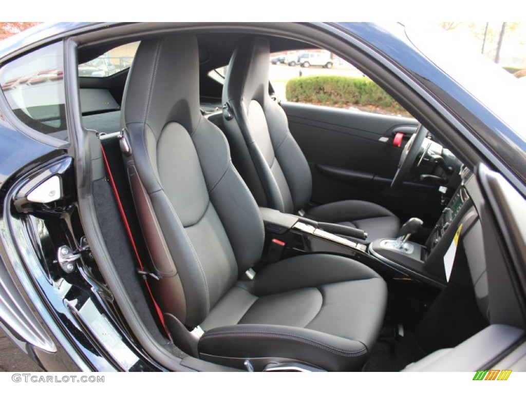 Black Interior 2012 Porsche Cayman R Photo #56392456