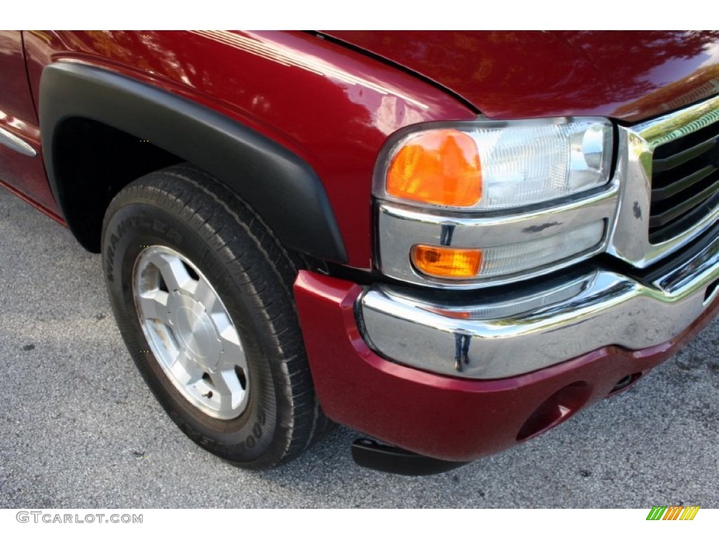 2005 Sierra 1500 SLE Extended Cab 4x4 - Sport Red Metallic / Neutral photo #21