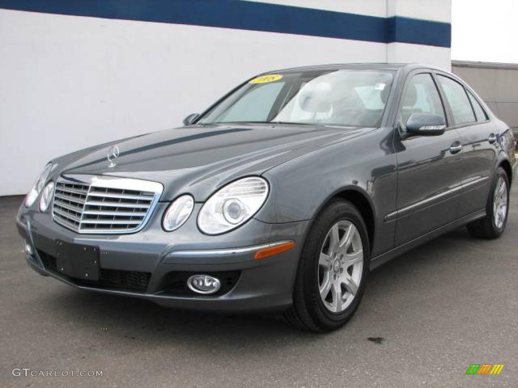 2008 E 320 BlueTEC Sedan - Flint Grey Metallic / Black photo #1