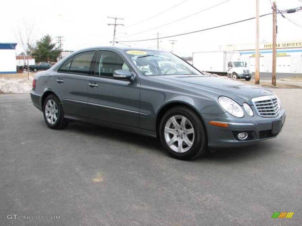 2008 E 320 BlueTEC Sedan - Flint Grey Metallic / Black photo #3