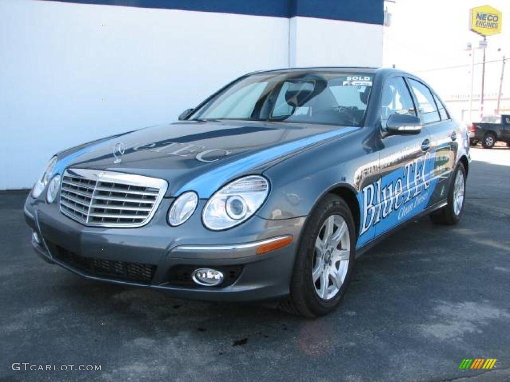 2008 E 320 BlueTEC Sedan - Flint Grey Metallic / Black photo #11