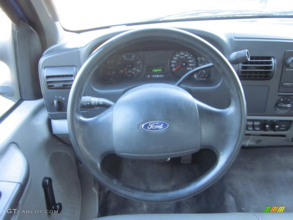 2006 Ford F250 Super Duty XL SuperCab Medium Flint Steering Wheel Photo #56394913
