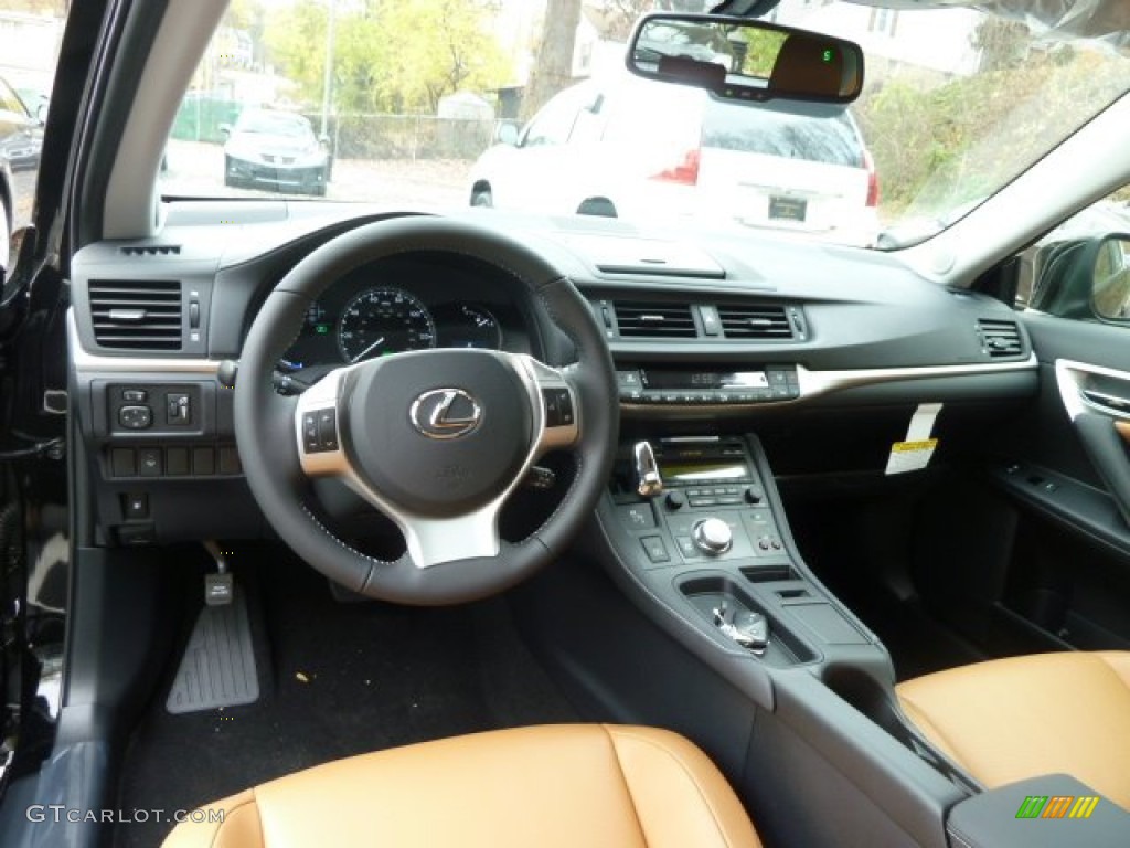 2012 Lexus CT 200h Hybrid Premium Caramel Nuluxe Dashboard Photo #56394979