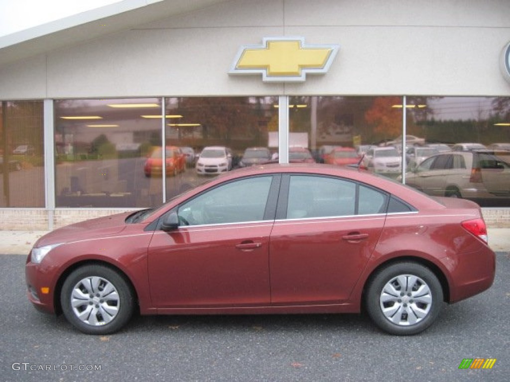 2012 Cruze LS - Autumn Red Metallic / Jet Black/Medium Titanium photo #1