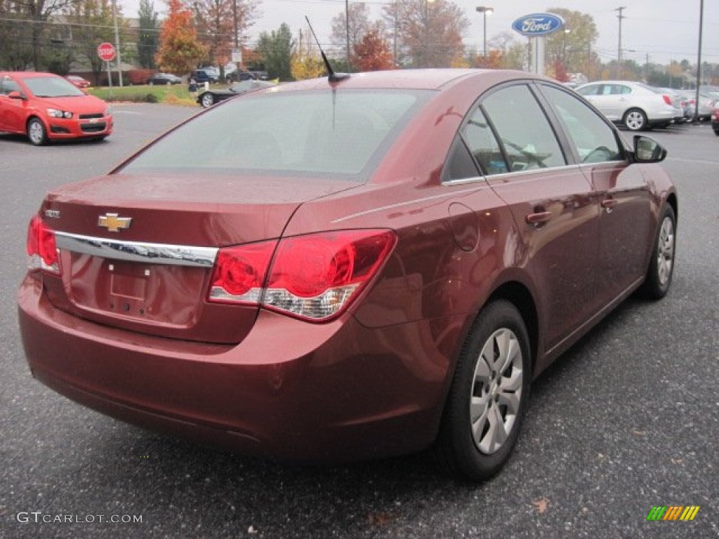 2012 Cruze LS - Autumn Red Metallic / Jet Black/Medium Titanium photo #6
