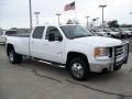 2009 Summit White GMC Sierra 3500HD SLT Crew Cab 4x4 Dually  photo #19