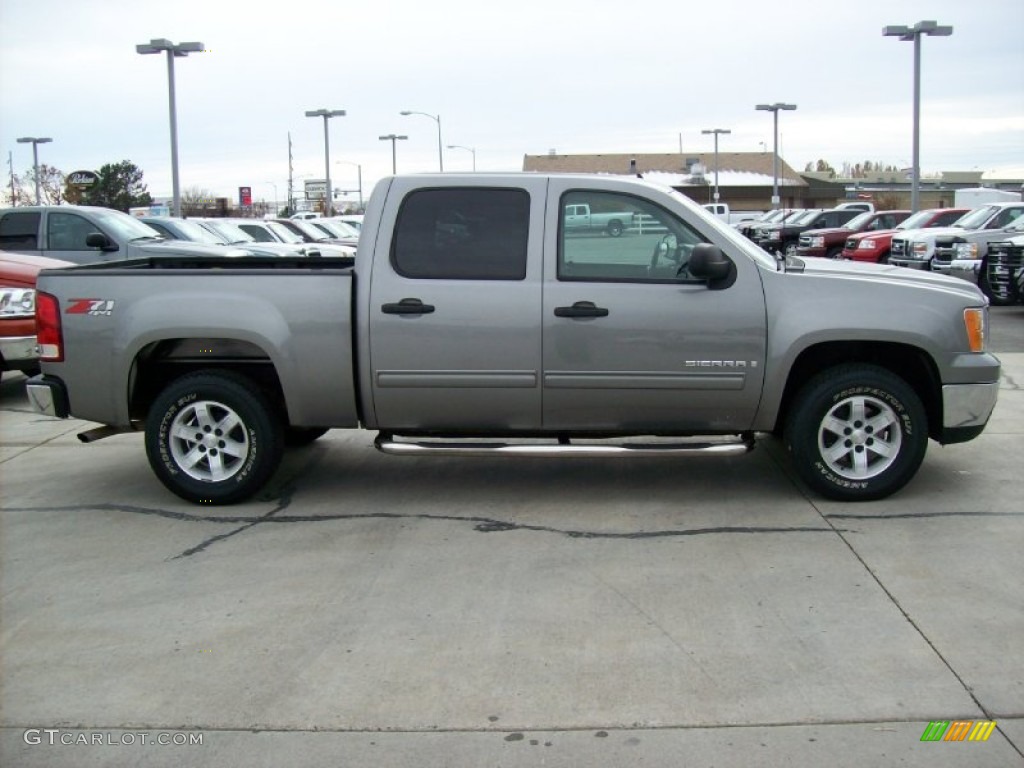 2008 Sierra 1500 SLE Crew Cab 4x4 - Steel Gray Metallic / Light Titanium photo #21