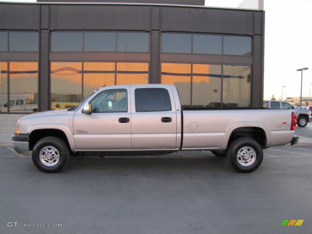 2004 Silverado 3500HD LT Crew Cab 4x4 - Silver Birch Metallic / Tan photo #2