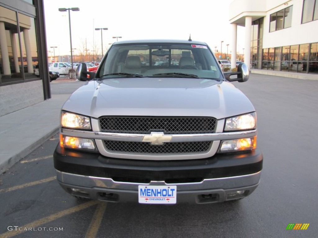 2004 Silverado 3500HD LT Crew Cab 4x4 - Silver Birch Metallic / Tan photo #29