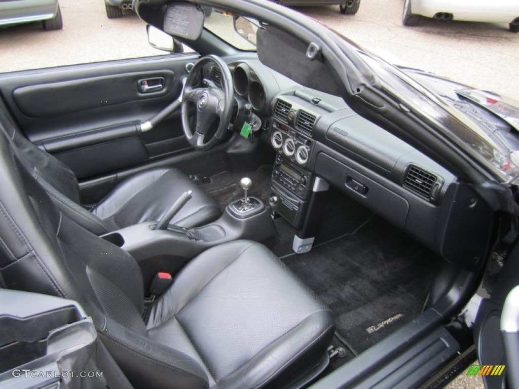 Black Interior 2003 Toyota MR2 Spyder Roadster Photo #56397022