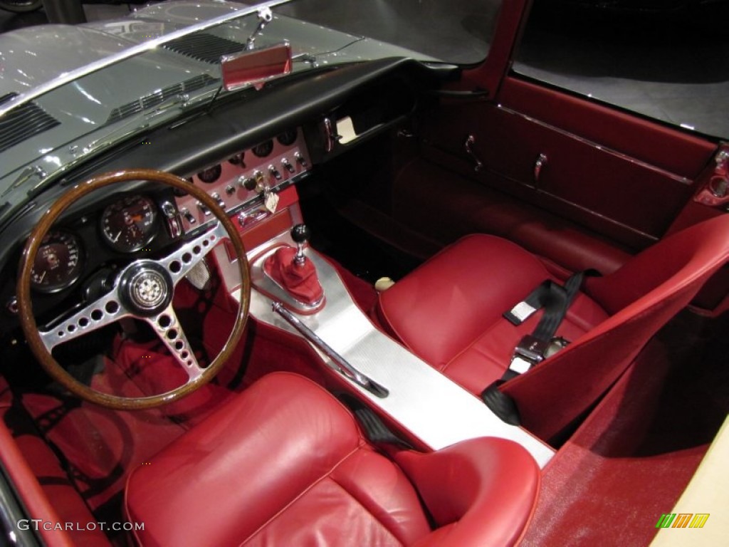 Carmen Red Interior 1962 Jaguar E-Type XKE 3.8 Roadster Photo #56397097