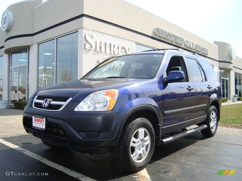 2002 CR-V EX 4WD - Eternal Blue Pearl / Black photo #1