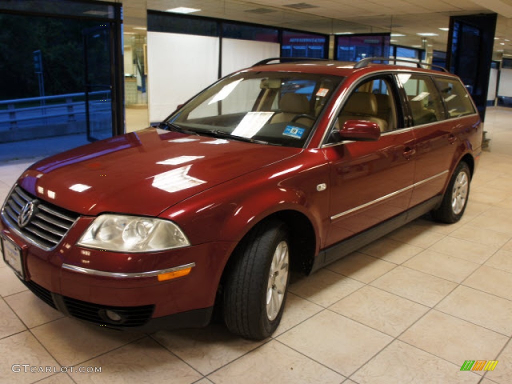 2003 Passat GLS Wagon - Colorado Red Pearl / Beige photo #6