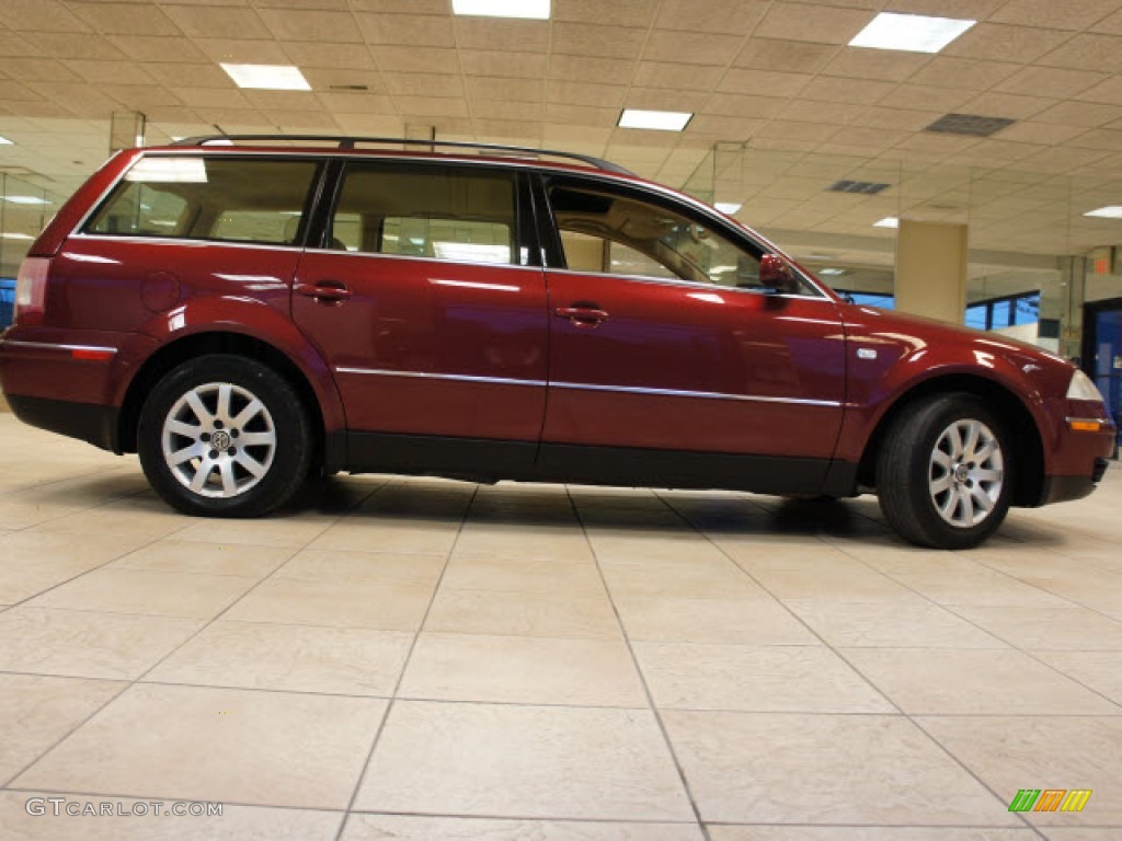 2003 Passat GLS Wagon - Colorado Red Pearl / Beige photo #8