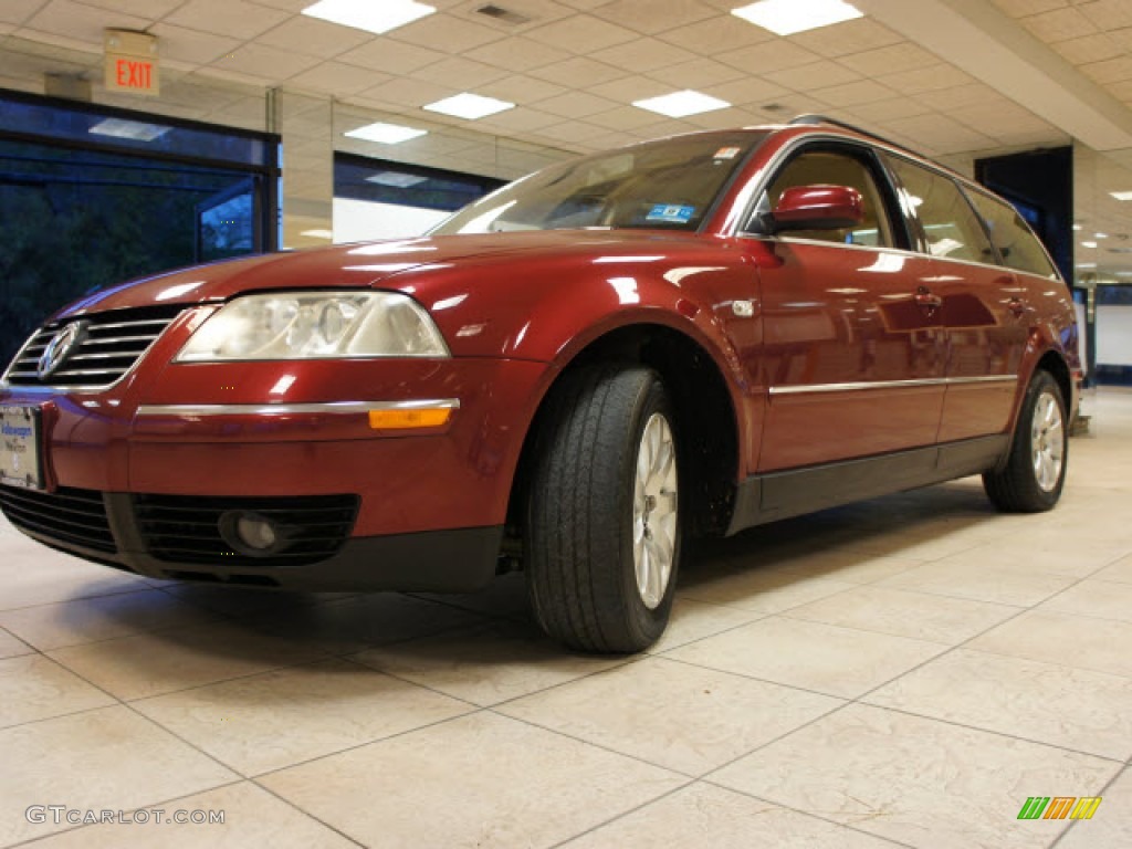2003 Passat GLS Wagon - Colorado Red Pearl / Beige photo #11