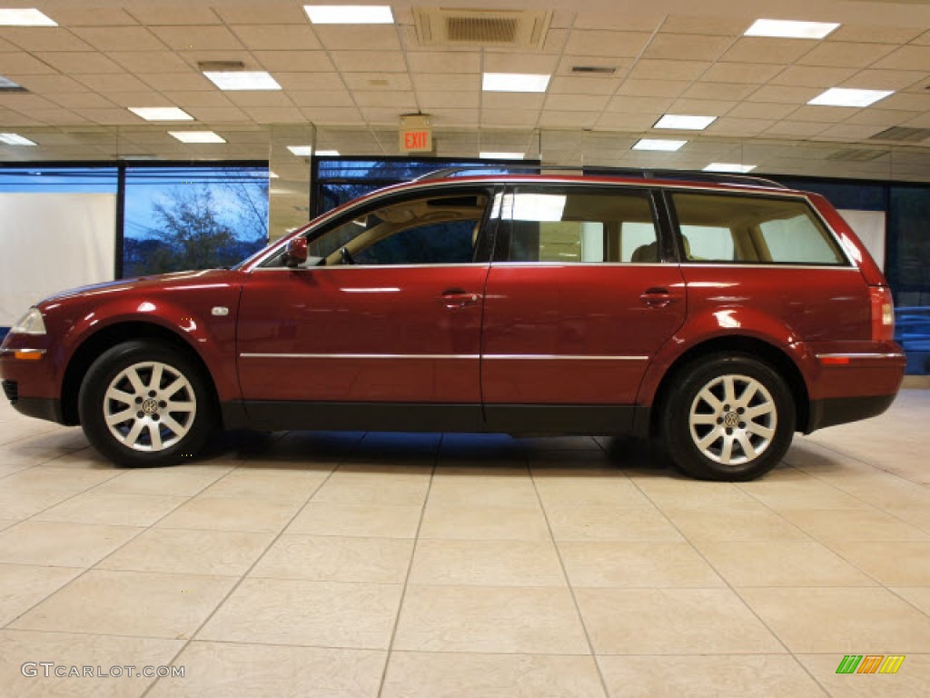 2003 Passat GLS Wagon - Colorado Red Pearl / Beige photo #12