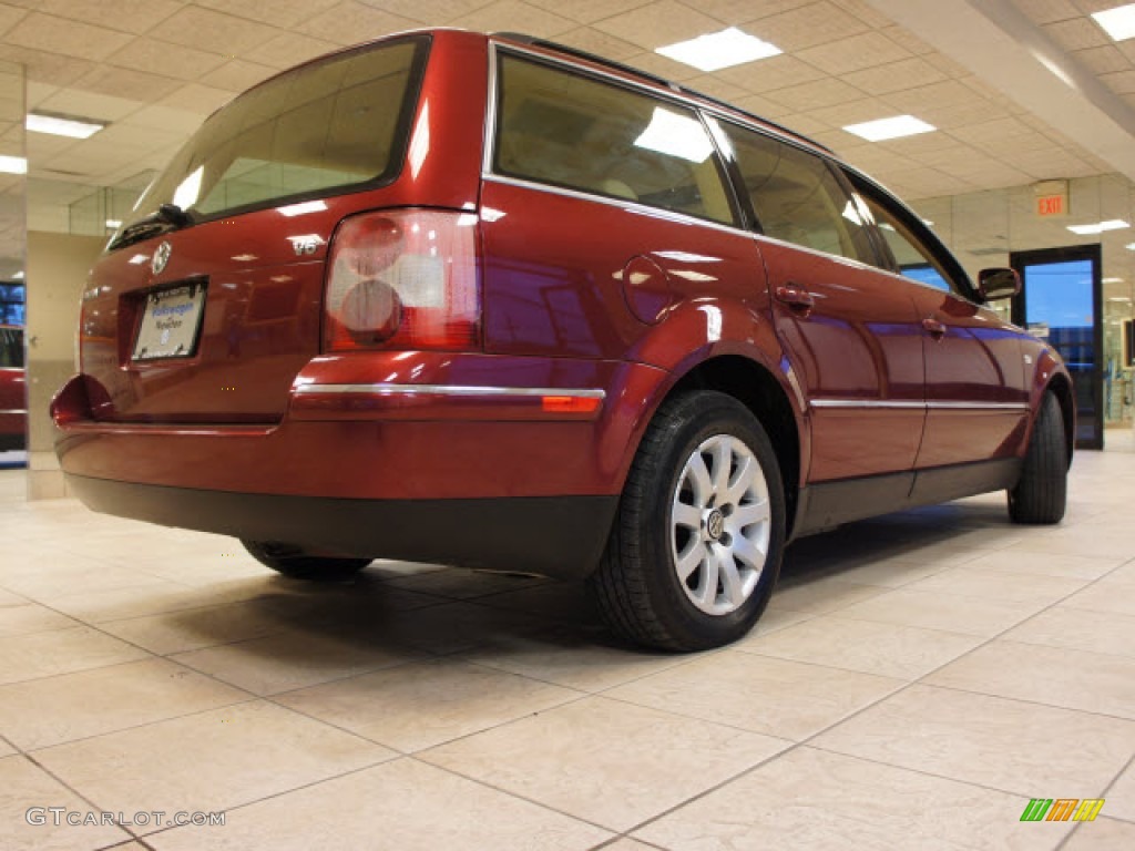 2003 Passat GLS Wagon - Colorado Red Pearl / Beige photo #14