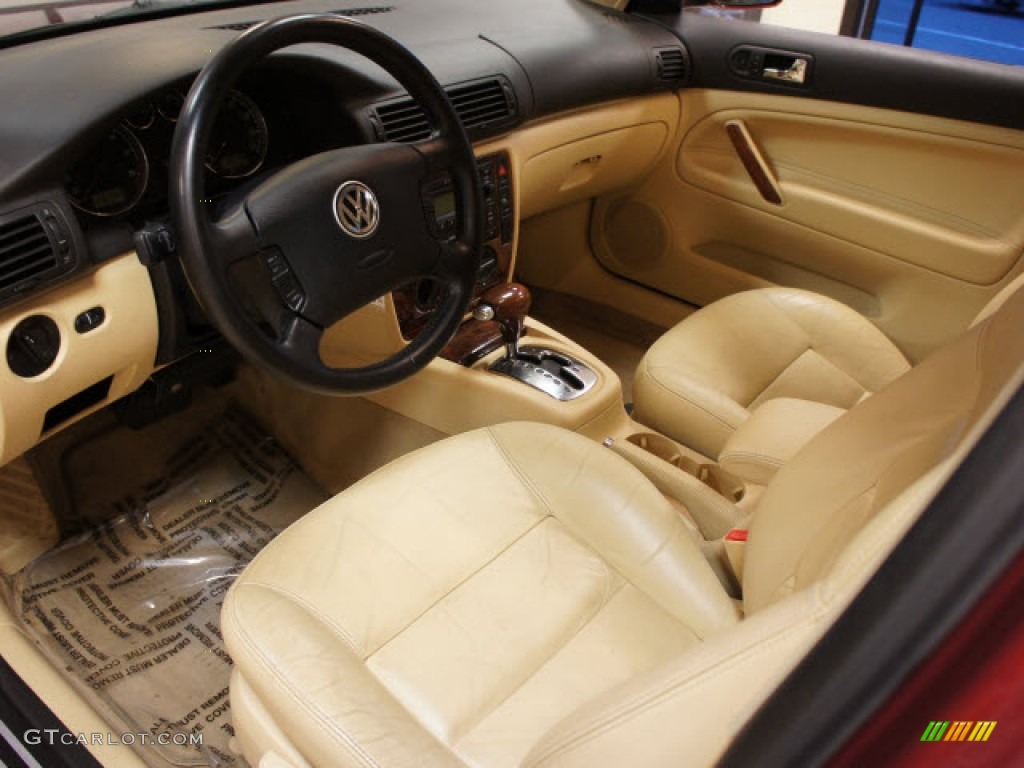2003 Passat GLS Wagon - Colorado Red Pearl / Beige photo #20