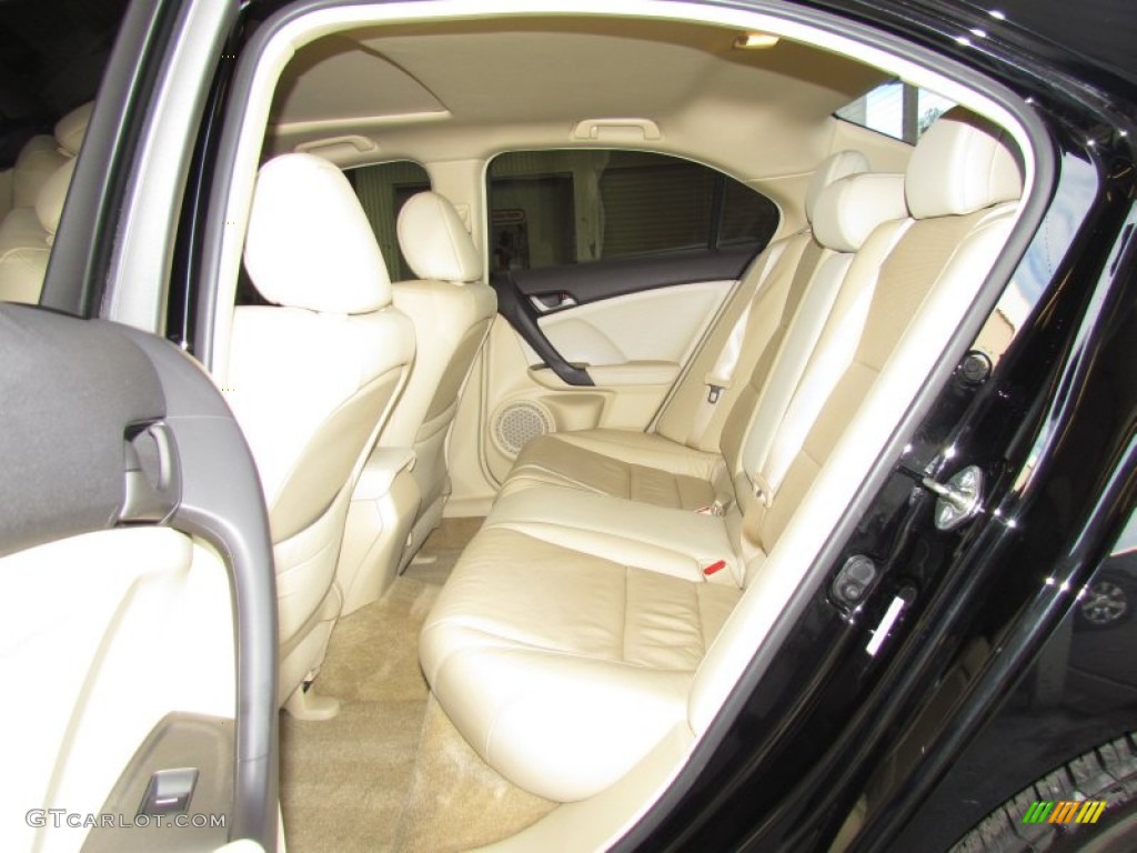 2009 TSX Sedan - Crystal Black Pearl / Parchment photo #11