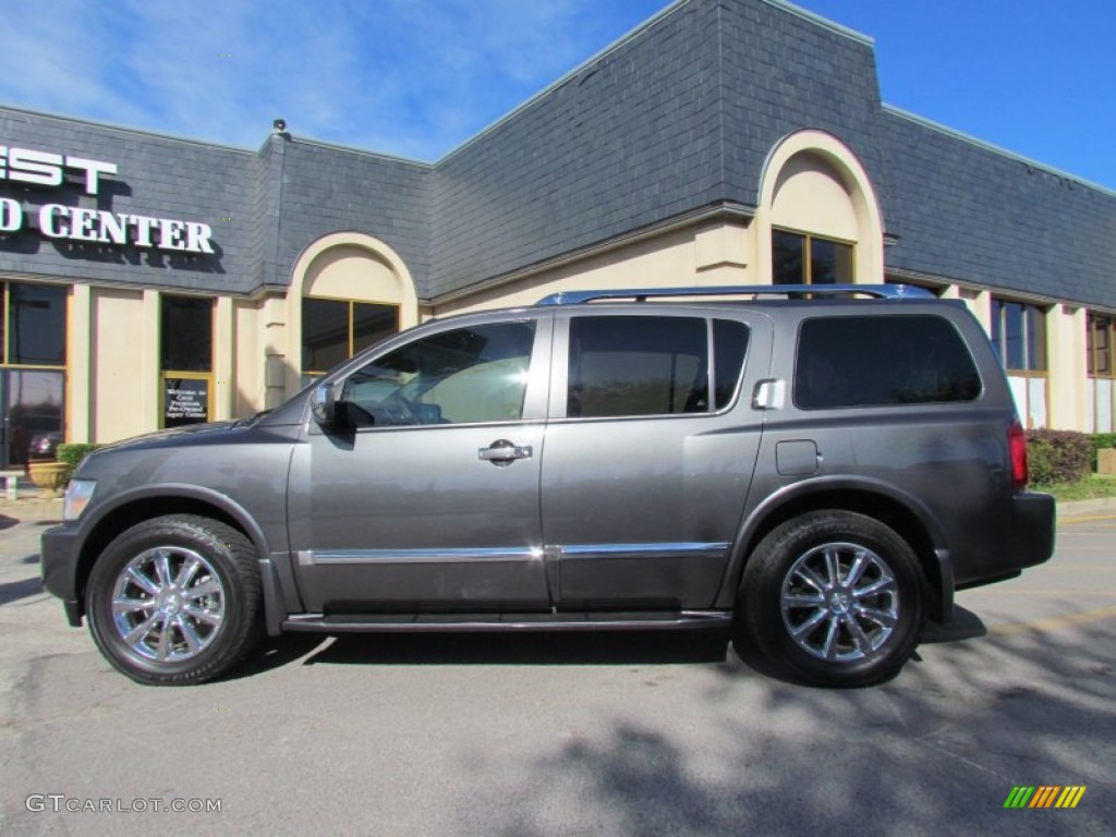 2008 QX 56 - Silver Graphite Gray / Charcoal photo #1