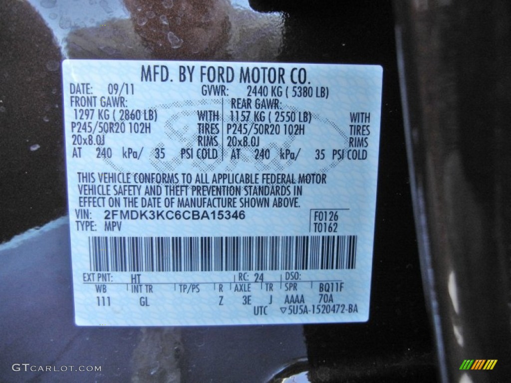 2012 Edge Color Code HT for Cinnamon Metallic Photo #56399842