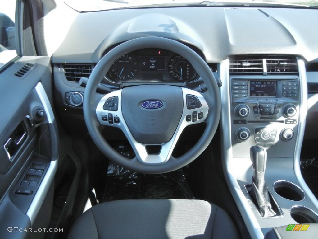 2012 Ford Edge SE EcoBoost Charcoal Black Dashboard Photo #56399925