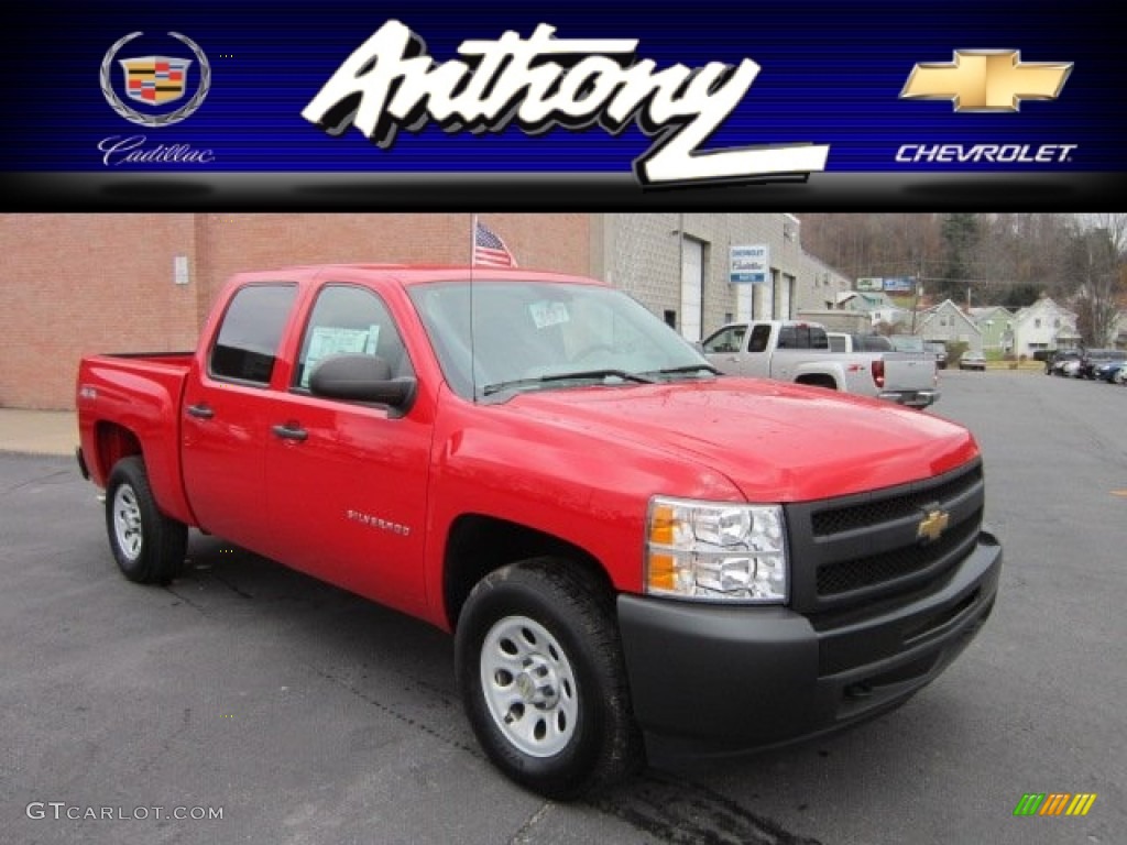 2011 Silverado 1500 Crew Cab 4x4 - Victory Red / Dark Titanium photo #1