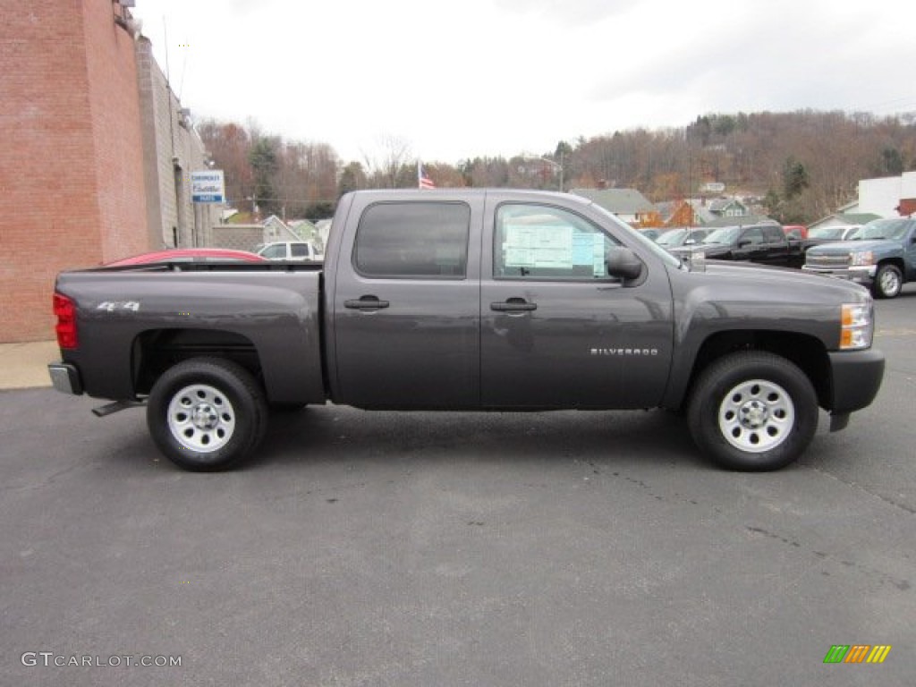 2011 Silverado 1500 Crew Cab 4x4 - Taupe Gray Metallic / Dark Titanium photo #8