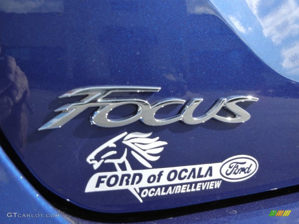 2012 Focus S Sedan - Sonic Blue Metallic / Charcoal Black photo #4