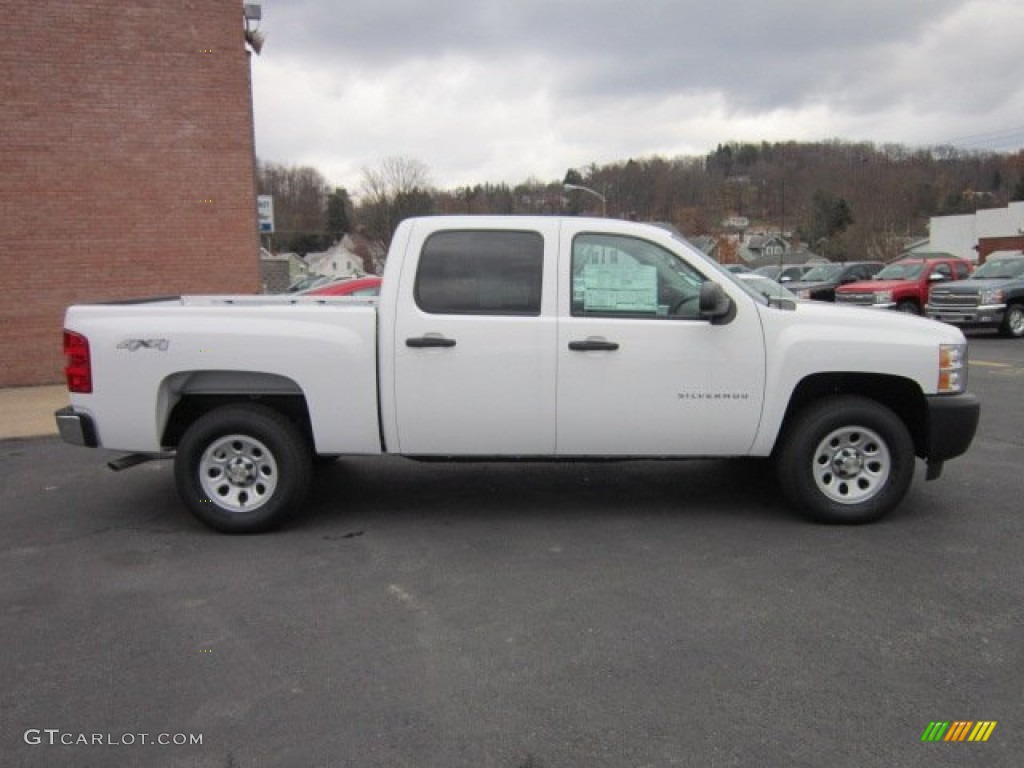 Summit White 2011 Chevrolet Silverado 1500 Crew Cab 4x4 Exterior Photo #56400631