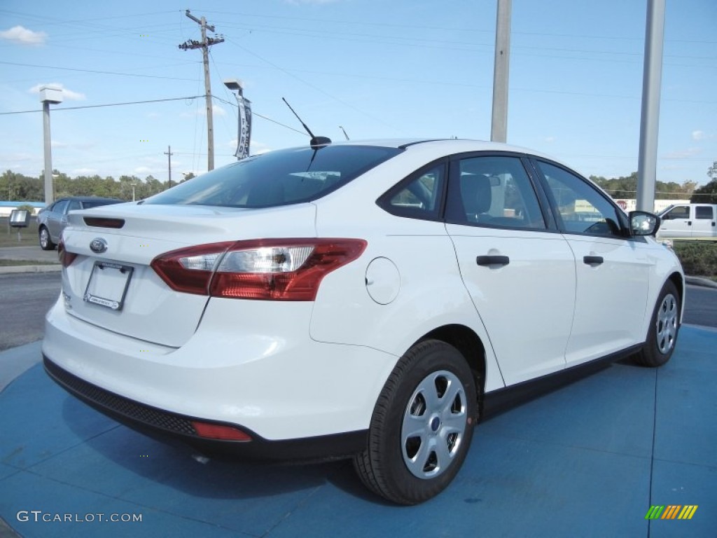 2012 Focus S Sedan - Oxford White / Charcoal Black photo #3